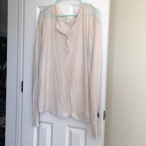 Long sleeve waffle tee